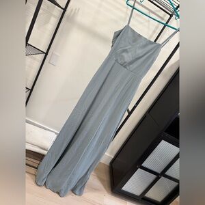 Elegant blue Maxi Dress